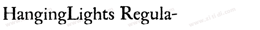 HangingLights Regula字体转换